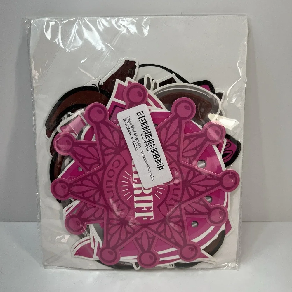 Yoqipati Party Decorations Girls OS Pink New Cowgirl Bachelorette 50Pc Set
